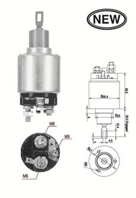 MAGNETI MARELLI 940113050563 -  Тяговое реле, стартер